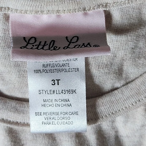 Little Lass 3-piece Metallic Heart Full of Love Jacket/Shirt/Pants Set Size 3T - Picture 9 of 16